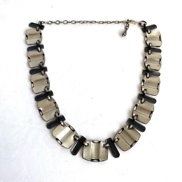 Vintage Mid Century Modernist Necklace & Earrings - Picture 7 of 13